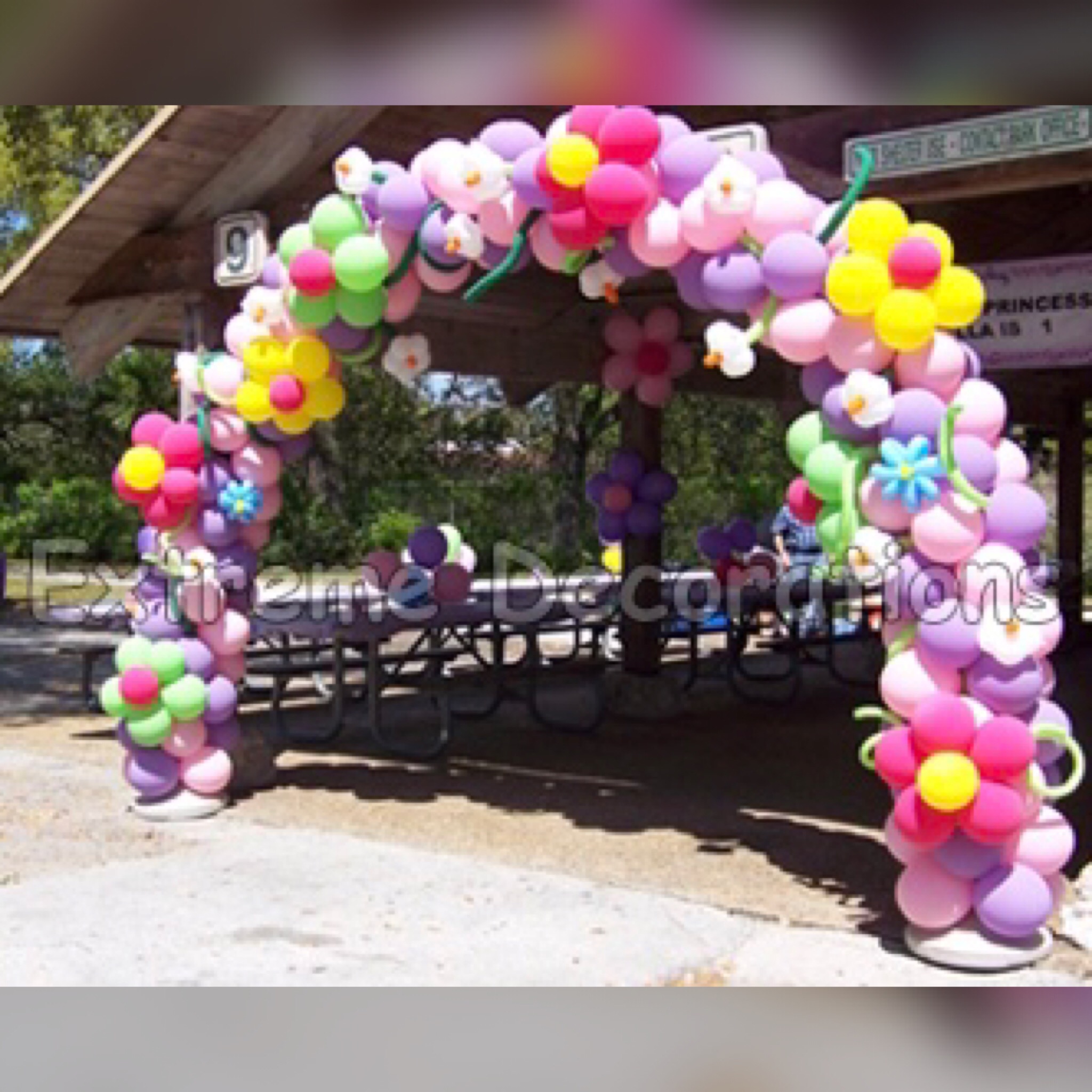 Flower Balloon arch