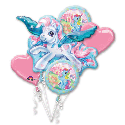 Pony Birthday Party on My Little Pony Balloon Bouquet The Littlest Pet Shop Balloon Bouquet