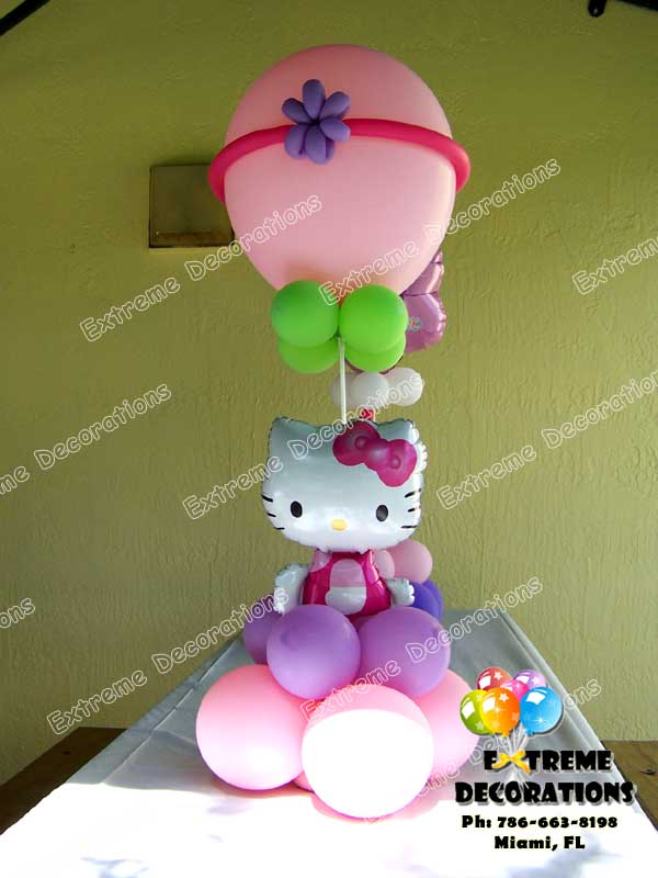 Hello Kitty Balloon centerpiece