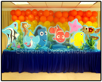 Finding Nemo Birthday Party Ideas on Party Decorations Miami   Kids Party Decorations