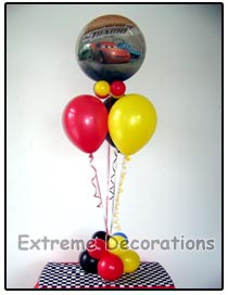 Cars McQueen balloon Centerpiece