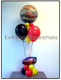 Cars McQueen balloon Centerpiece